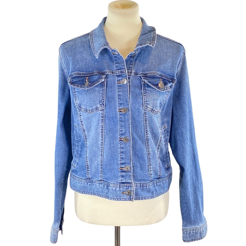 Celebrity Pink Denim Jean Jacket Size L